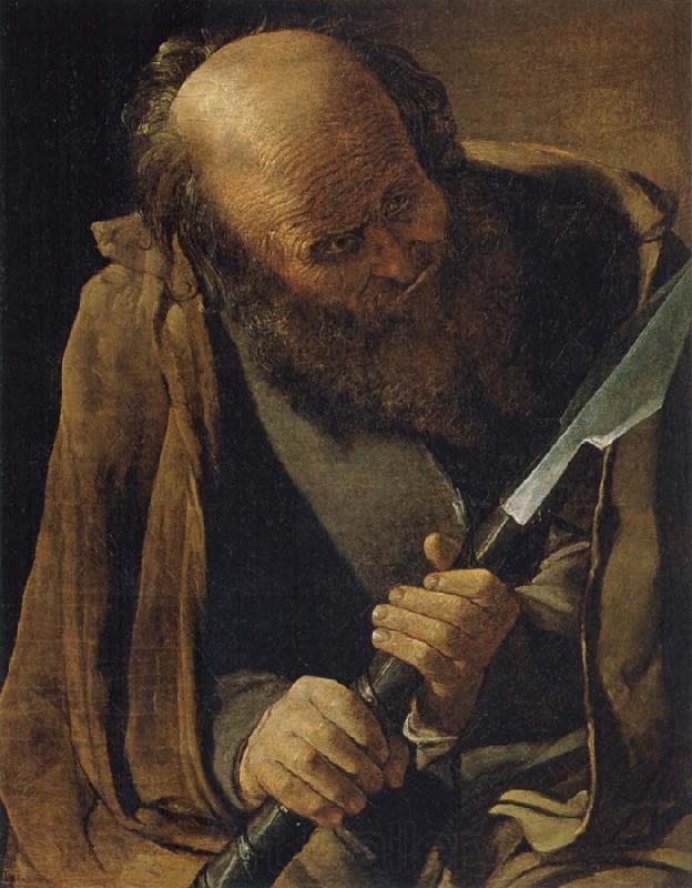 Georges de La Tour The apostle Thomas Norge oil painting art